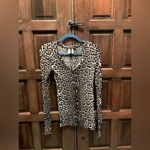 BCBG Leopard Print Sweater
